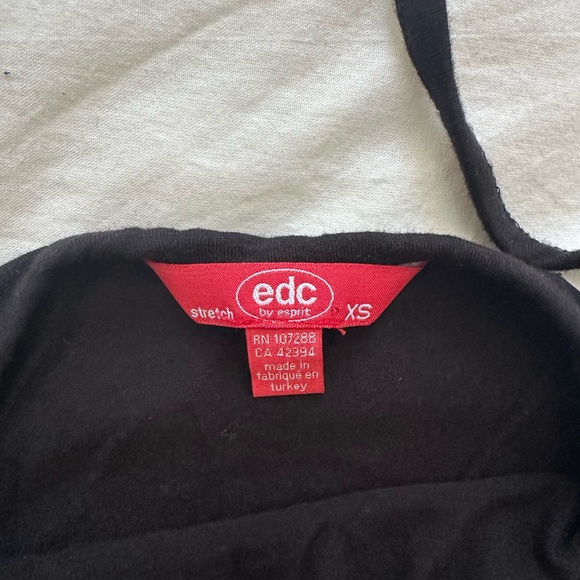 Esprit Black Halter Bodysuit with Sequin Trim - Picture 3 of 3